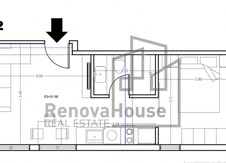 Πλήρως ανακαινισμένο διαμέρισμα 36 τ.μ. 