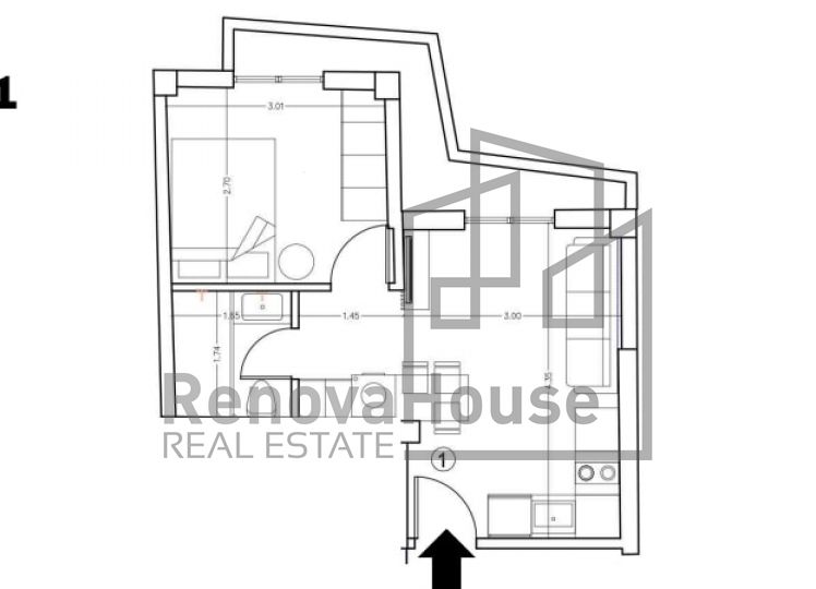 KATO TOUMBA FULLY RENOVATED APARTMENT