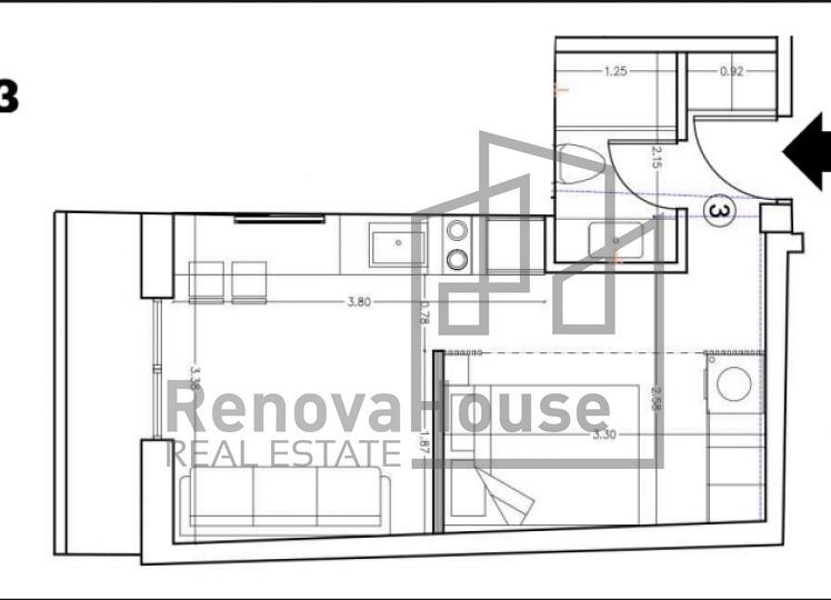 ΠΛΗΡΩΣ ΑΝΑΚΑΙΝΙΣΜΕΝΟ ΕΠΕΝΔΥΤΙΚΟ ΣΤΟΥΝΤΙΟ ΣΤΗΝ ΚΑΤΩ ΤΟΥΜΠΑ